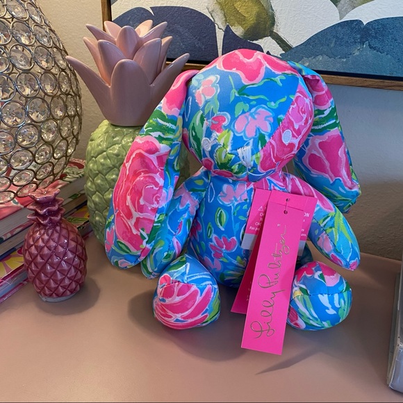 Lilly Pulitzer Bunny Rabbit Plush Stuffed Animal - Picture 2 of 2